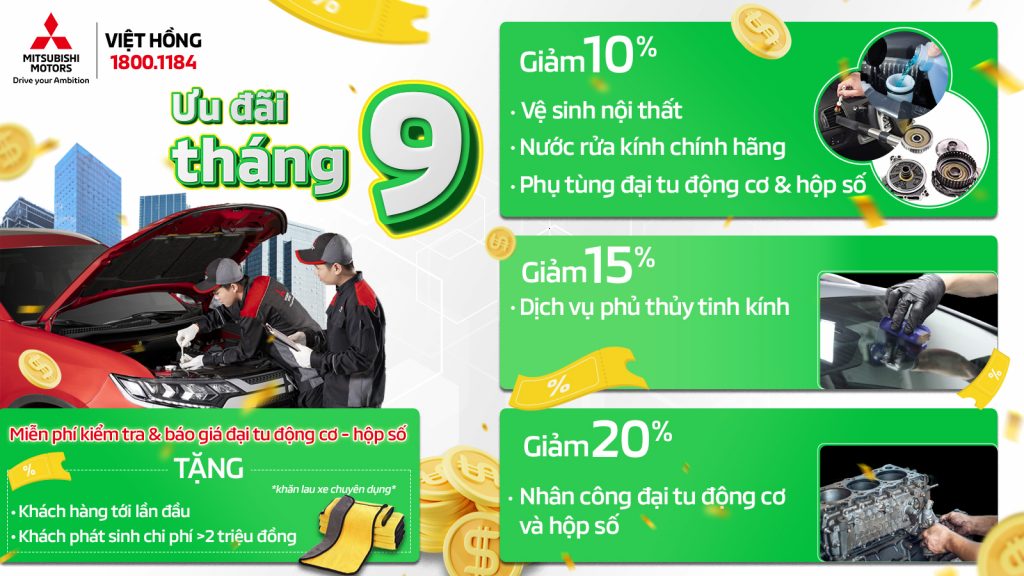 KHUYẾN MÃI DỊCH VỤ THÁNG 9